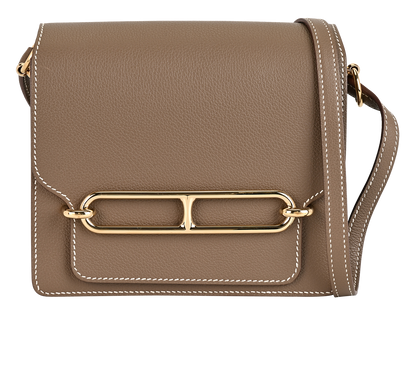 Roulis Shoulder Bag In Evercolor Etoupe, &pound;5,500, Handbags, Taupe, Leather, Front view